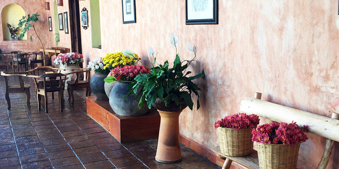 corridor at Casavieja Hotel in San Cristobal de las Casas
