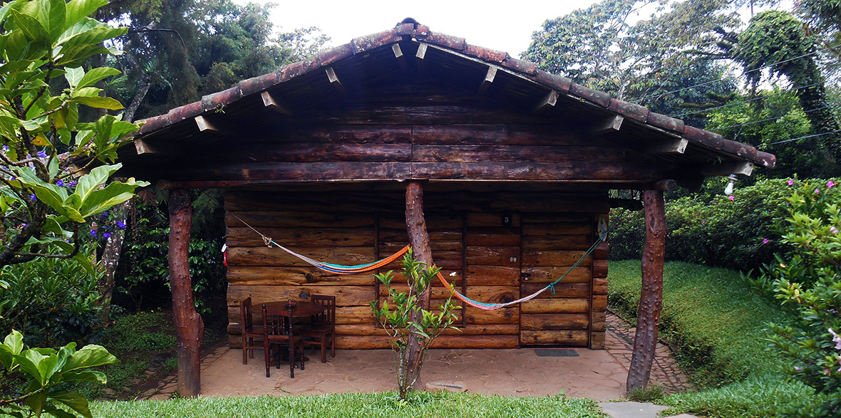 jardin de celeste log cabin