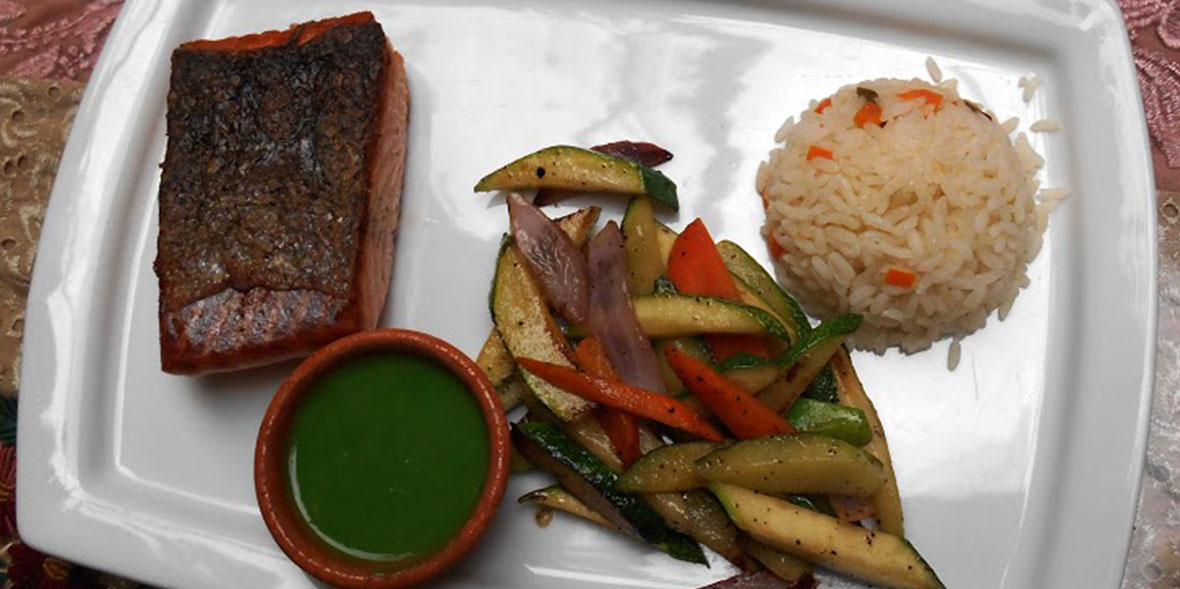 las palmas dining entree in antigua