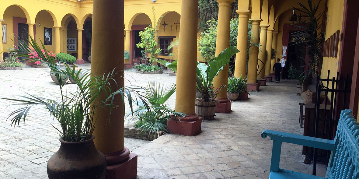 Na Bolom courtyard in Chiapas