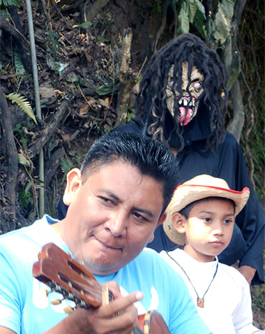 winter festival parade in perquin el salvador